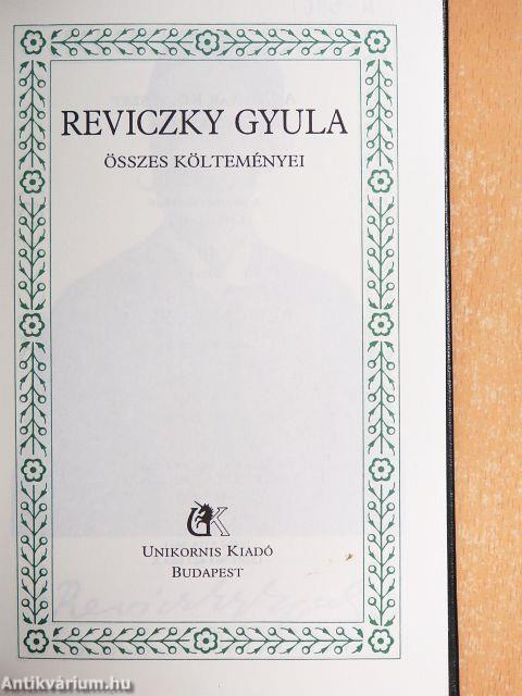 Reviczky Gyula összes költeményei
