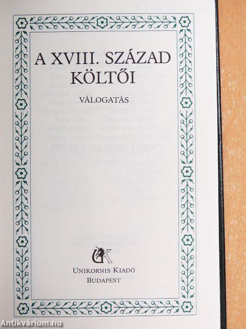A XVIII. század költői