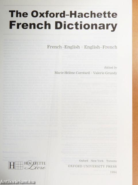 The Oxford-Hachette French Dictionary