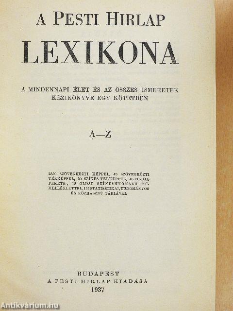 A Pesti Hirlap lexikona