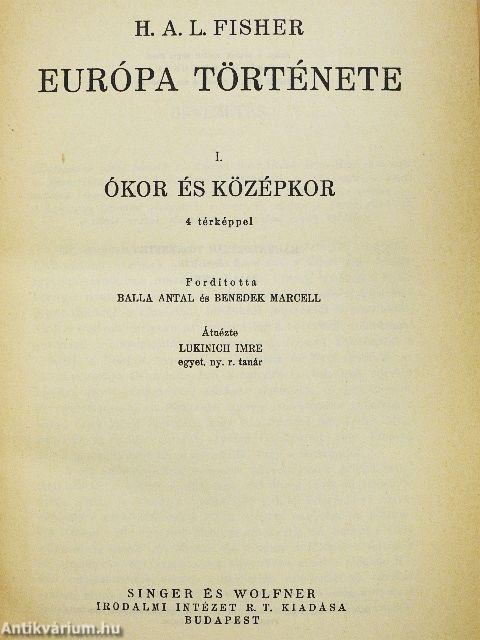 Európa története I-II.