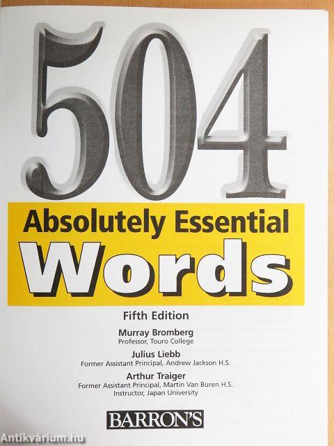 504 Absolutely Essential Words