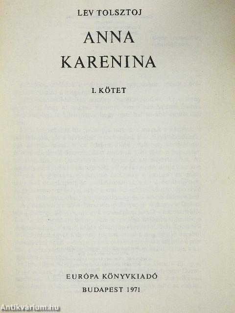 Anna Karenina I-II.