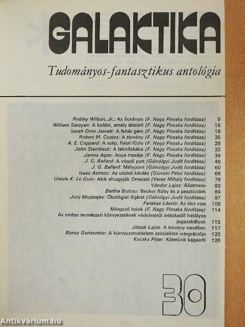 Galaktika 30-49., 51., 53-56., 58-135. (nem teljes sorozat)