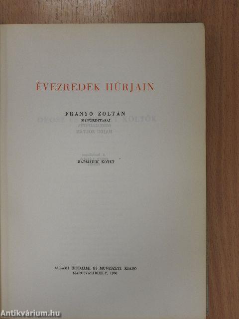 Évezredek húrjain III. (dedikált példány)