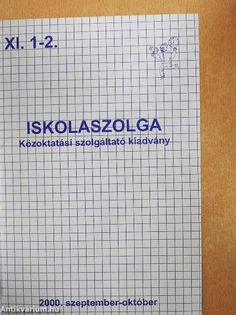 Iskolaszolga 2000. szeptember-2001. június