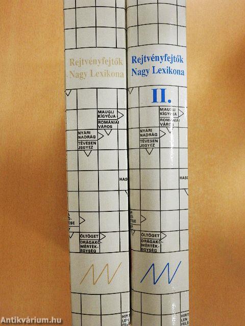 Rejtvényfejtők Nagy Lexikona I-II.