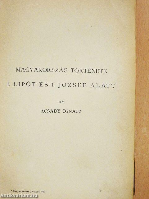 A magyar nemzet története VII. (rossz állapotú)