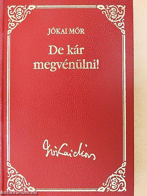 De kár megvénülni!