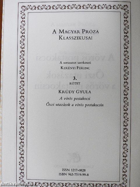 A vörös postakocsi/Őszi utazások a vörös postakocsin