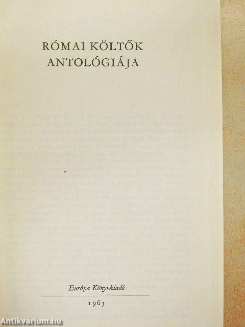 Római költők antológiája