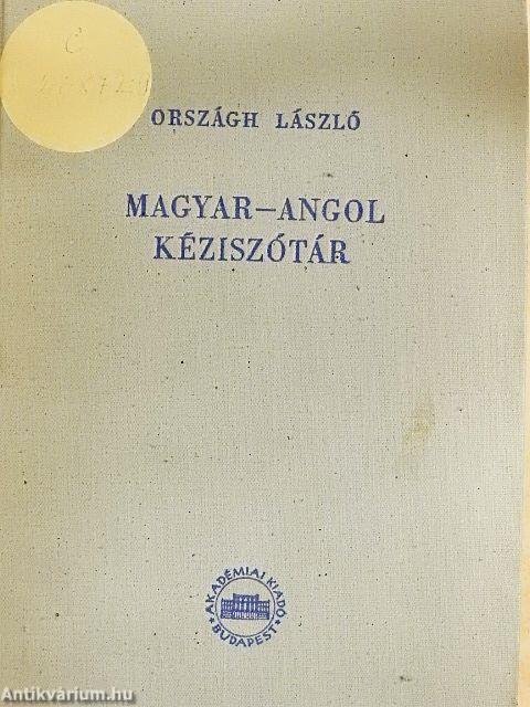 Magyar-angol kéziszótár