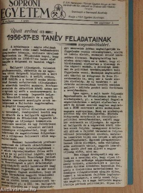 Soproni Egyetem (vegyes számok) (17 db)