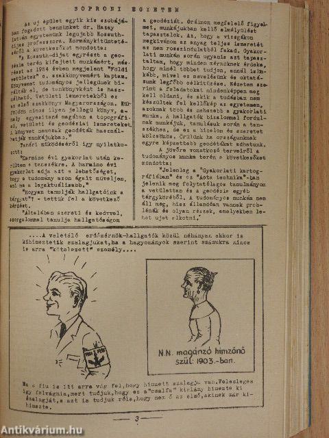 Soproni Egyetem (vegyes számok) (17 db)