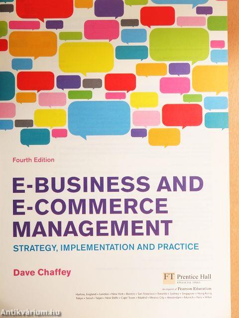 E-Business and E-Commerce Management