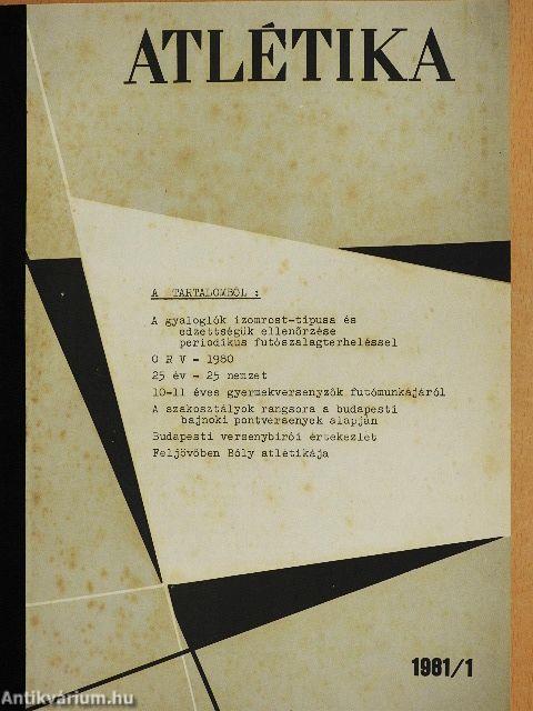 Atlétika 1981. január-december