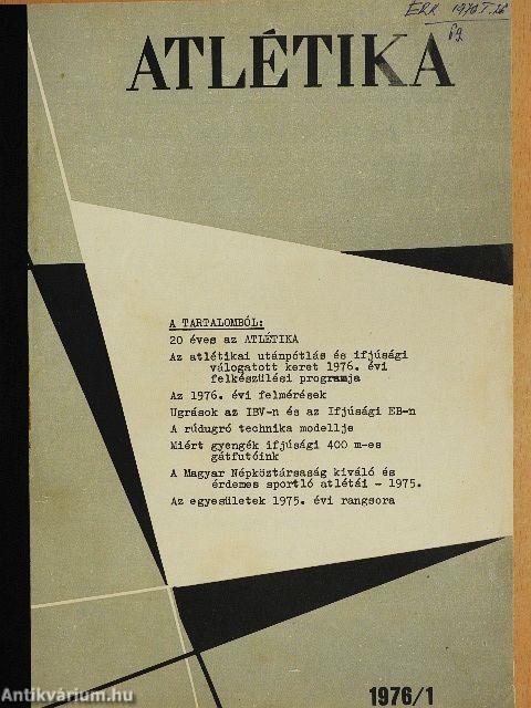 Atlétika 1976. január-december