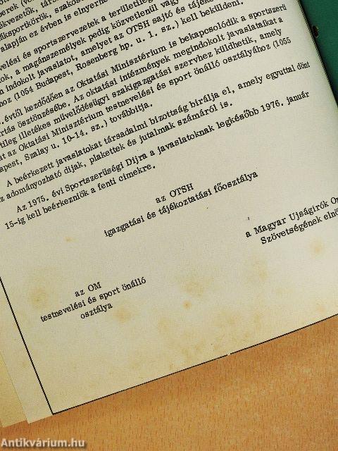 Atlétika 1976. január-december