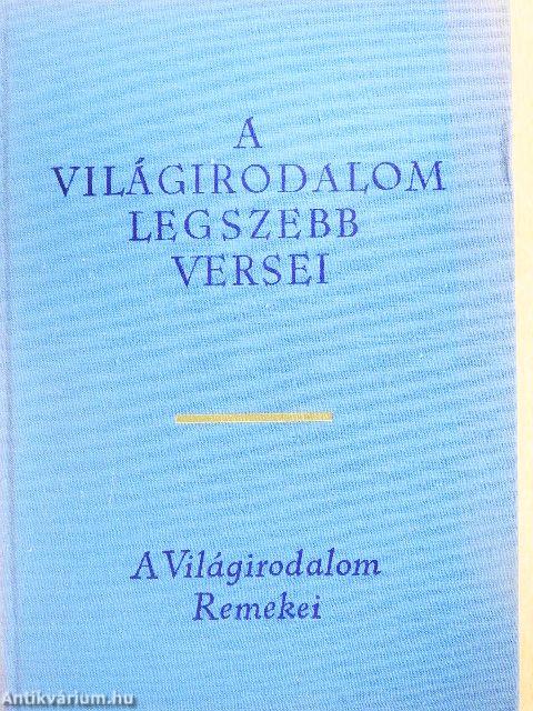 A világirodalom legszebb versei