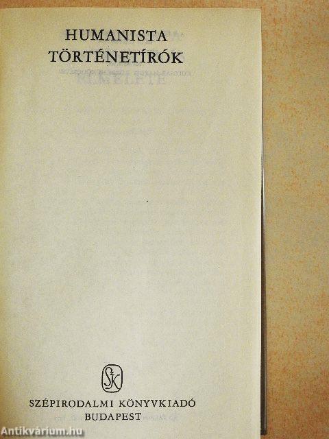 Humanista történetírók