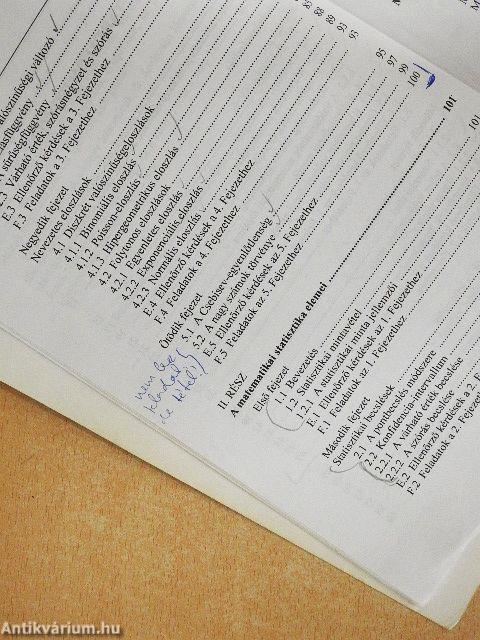 Valószínűségszámítás és matematikai statisztika