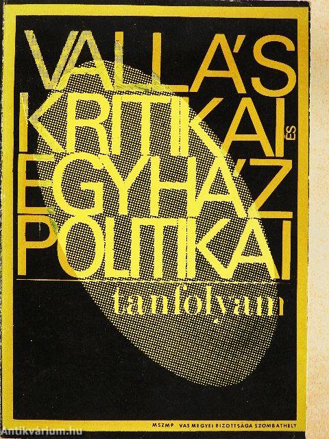 Valláskritikai és egyházpolitikai tanfolyam