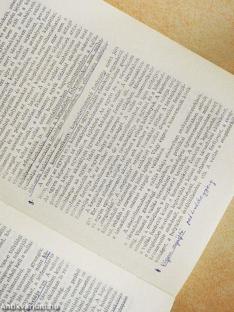 Valláskritikai és egyházpolitikai tanfolyam