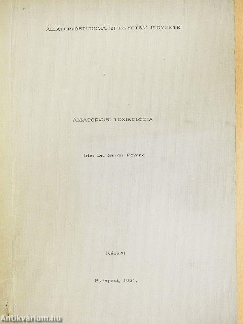 Állatorvosi toxikológia