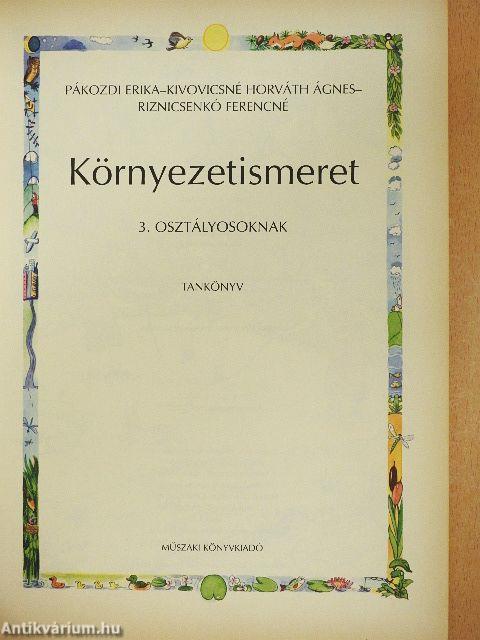 Környezetismeret 3. osztályosoknak - Tankönyv