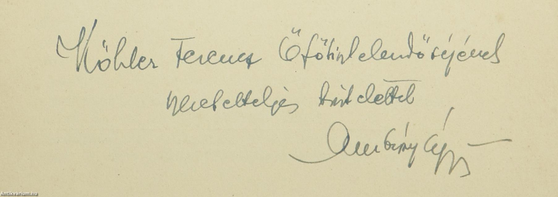 Apponyi (dedikált példány)