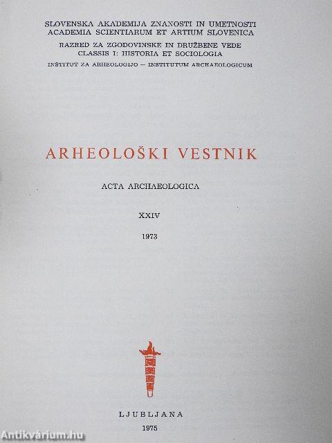Arheoloski Vestnik XXIV