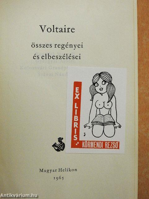 Voltaire összes regényei és elbeszélései
