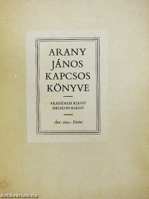 Arany János Kapcsos könyve