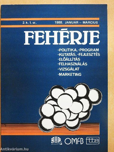 Fehérje 1988. január-március 