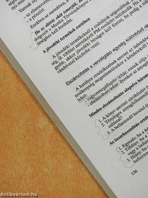 Vendéglátó gazdálkodási ismeretek