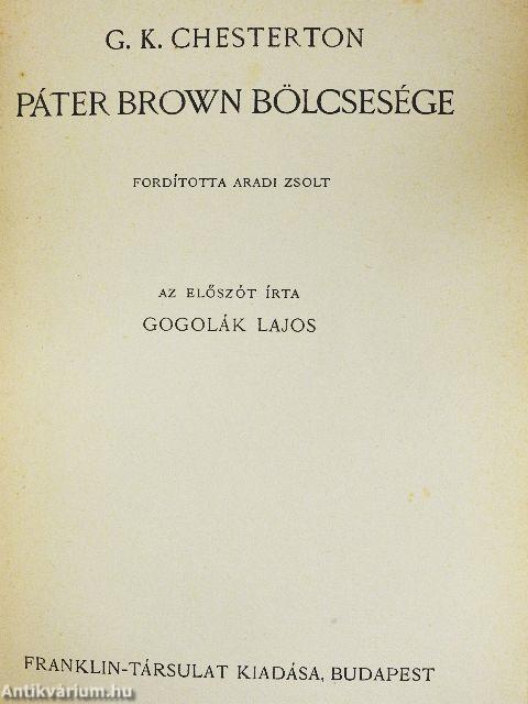 Páter Brown bölcsessége