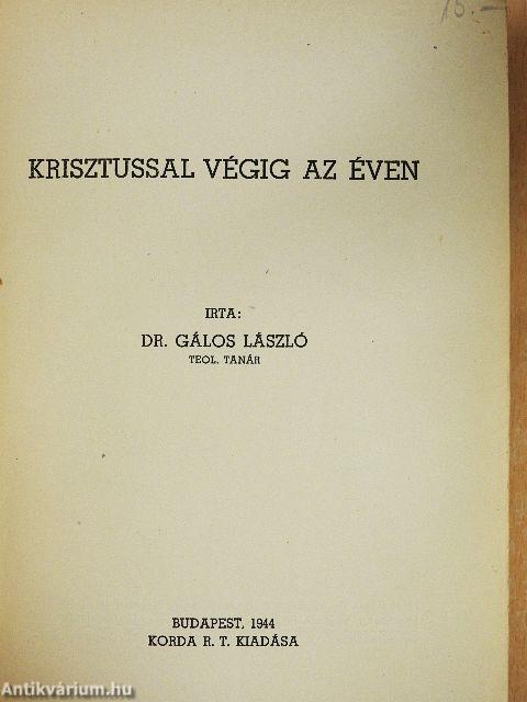 Krisztussal végig az éven