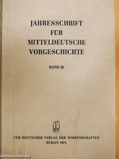 Jahresschrift für Mitteldeutsche Vorgeschichte 58.