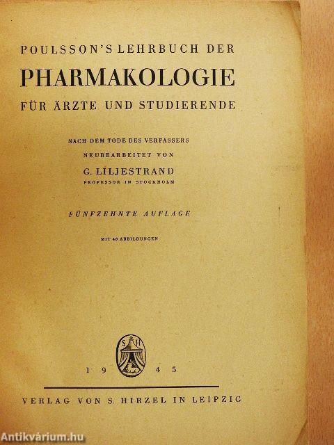 Poulsson's Lehrbuch der Pharmakologie für Ärzte und Studierende