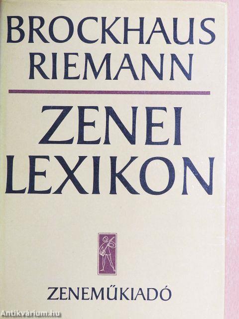 Zenei Lexikon 1-3.