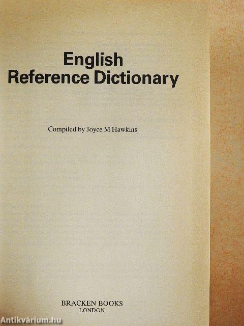 English Reference Dictionary
