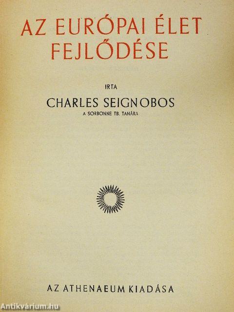 Az európai élet fejlődése I. (töredék)