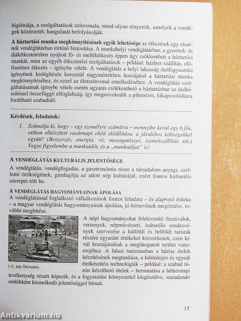 Vendéglátó szakmai ismeretek a modulrendszerű képzésben