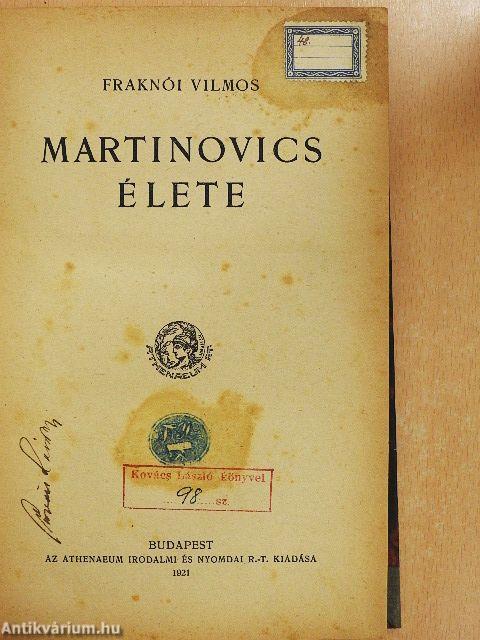 Martinovics élete