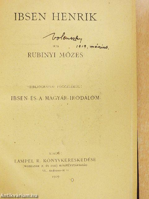 Ibsen Henrik/Mikszáth Kálmán