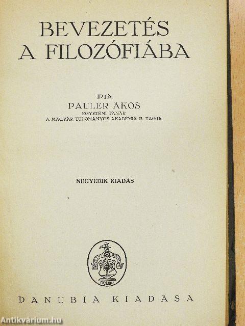 Bevezetés a filozófiába