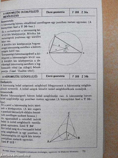 Matematikai vizsgakövetelmények érettségin, egyetemi és főiskolai felvételin