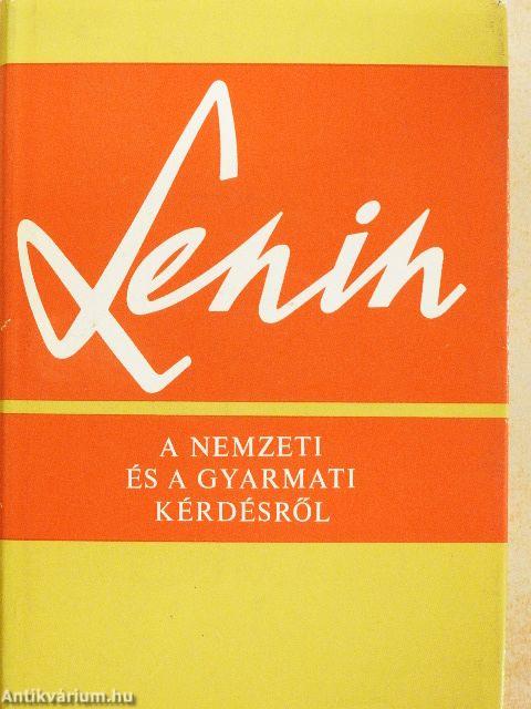 A nemzeti és a gyarmati kérdésről