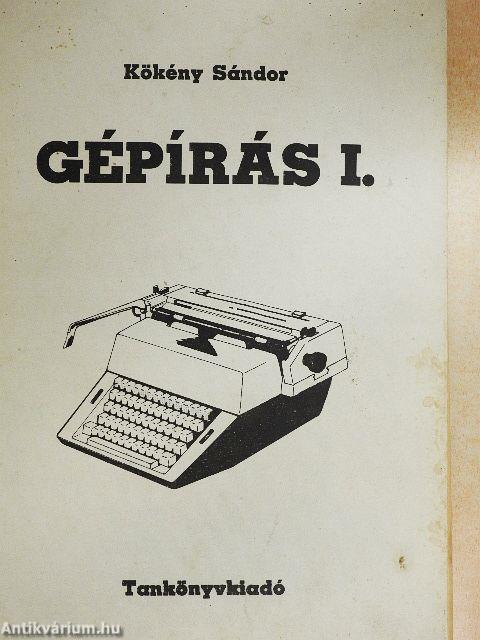 Gépírás I.