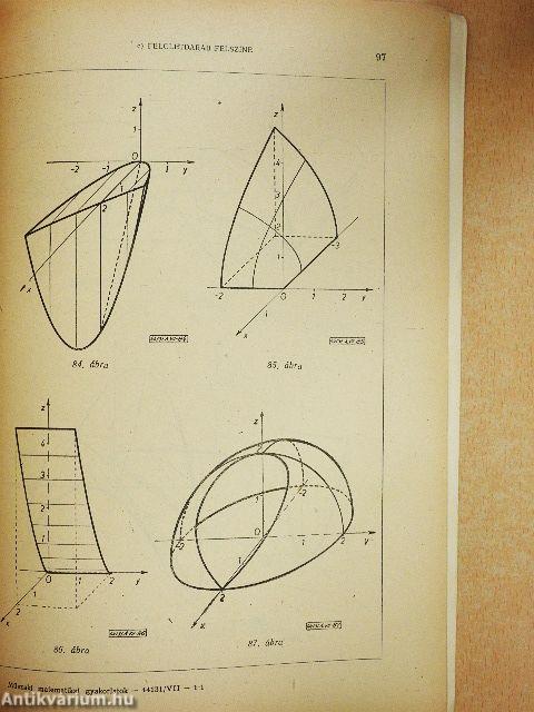 Műszaki matematikai gyakorlatok A. VII.